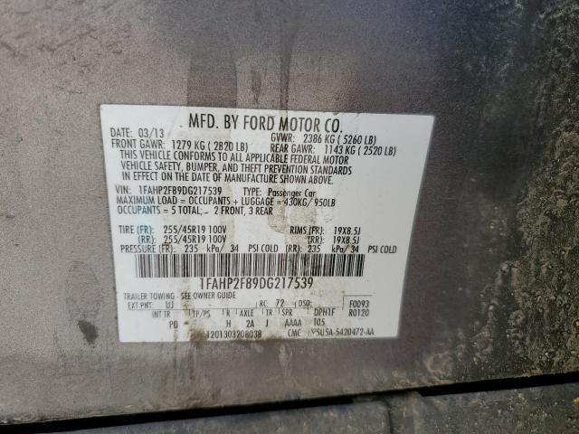 Photo 12 VIN: 1FAHP2F89DG217539 - FORD TAURUS LIM 