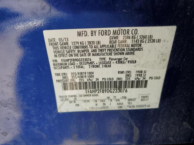 Photo 11 VIN: 1FAHP2F89DG233076 - FORD TAURUS LIM 