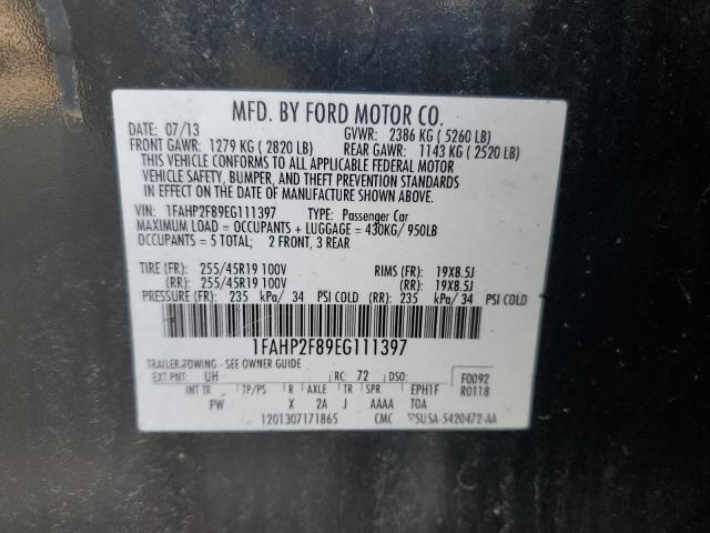 Photo 12 VIN: 1FAHP2F89EG111397 - FORD TAURUS LIM 