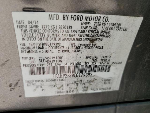 Photo 11 VIN: 1FAHP2F89EG179392 - FORD TAURUS LIM 