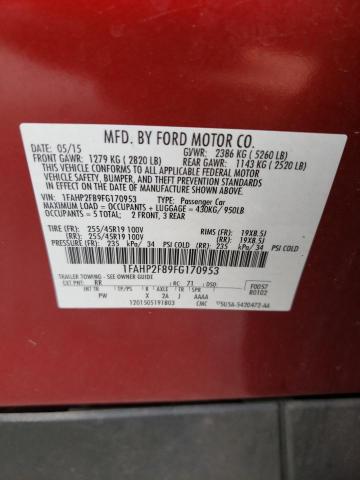 Photo 9 VIN: 1FAHP2F89FG170953 - FORD TAURUS LIM 