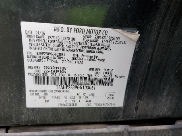 Photo 11 VIN: 1FAHP2F89GG103061 - FORD TAURUS LIM 