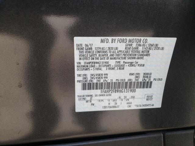 Photo 9 VIN: 1FAHP2F89HG131900 - FORD TAURUS LIM 