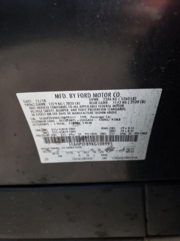 Photo 11 VIN: 1FAHP2F89KG108995 - FORD TAURUS 