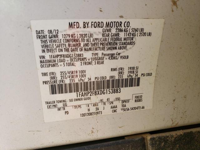 Photo 11 VIN: 1FAHP2F8XDG153883 - FORD TAURUS LIM 