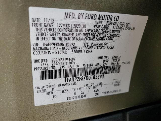 Photo 11 VIN: 1FAHP2F8XDG185393 - FORD TAURUS LIM 