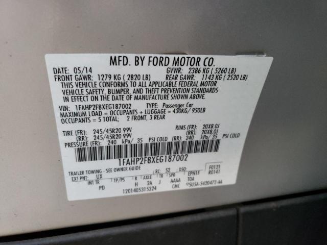 Photo 11 VIN: 1FAHP2F8XEG187002 - FORD TAURUS LIM 