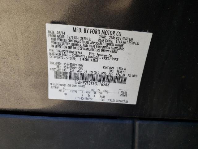 Photo 9 VIN: 1FAHP2F8XFG116268 - FORD TAURUS LIM 