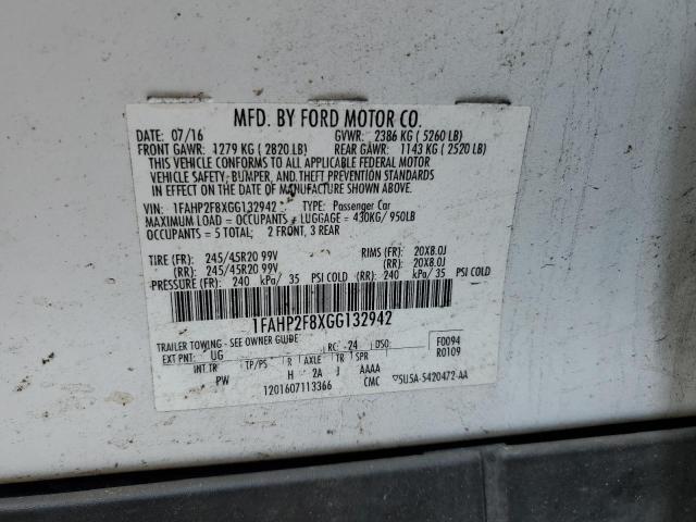 Photo 12 VIN: 1FAHP2F8XGG132942 - FORD TAURUS LIM 