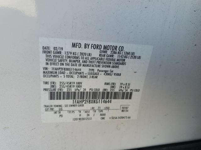 Photo 11 VIN: 1FAHP2F8XKG114644 - FORD TAURUS LIM 