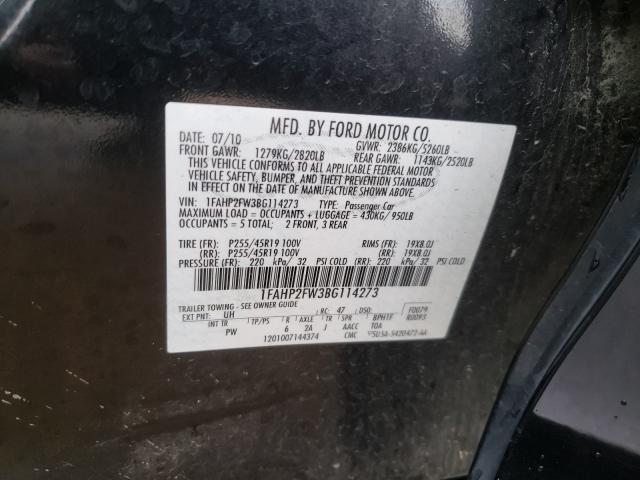 Photo 9 VIN: 1FAHP2FW3BG114273 - FORD TAURUS LIM 