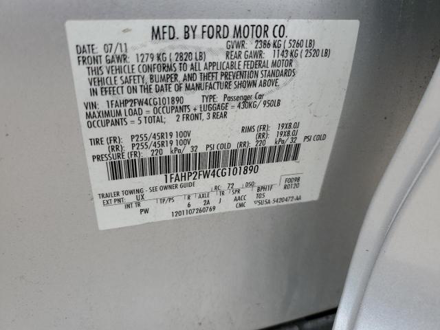 Photo 11 VIN: 1FAHP2FW4CG101890 - FORD TAURUS LIM 