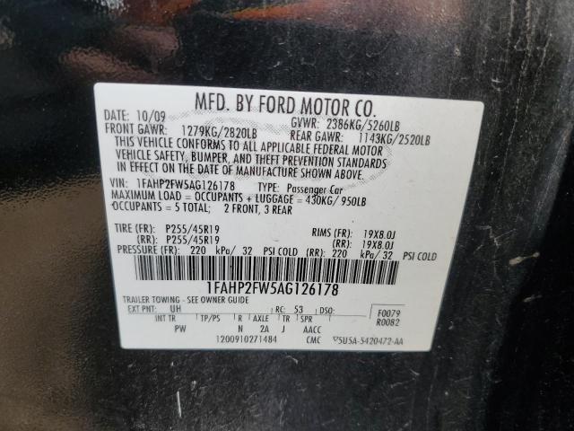 Photo 11 VIN: 1FAHP2FW5AG126178 - FORD TAURUS LIM 