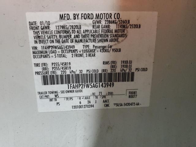 Photo 11 VIN: 1FAHP2FW5AG143949 - FORD TAURUS LIM 