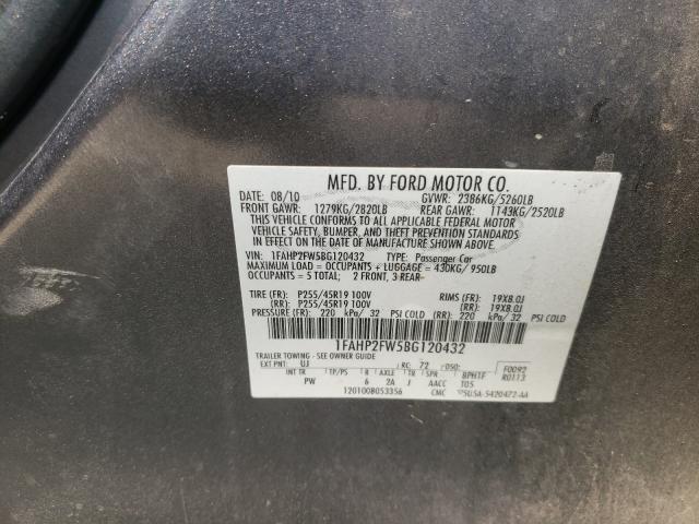 Photo 9 VIN: 1FAHP2FW5BG120432 - FORD TAURUS LIM 