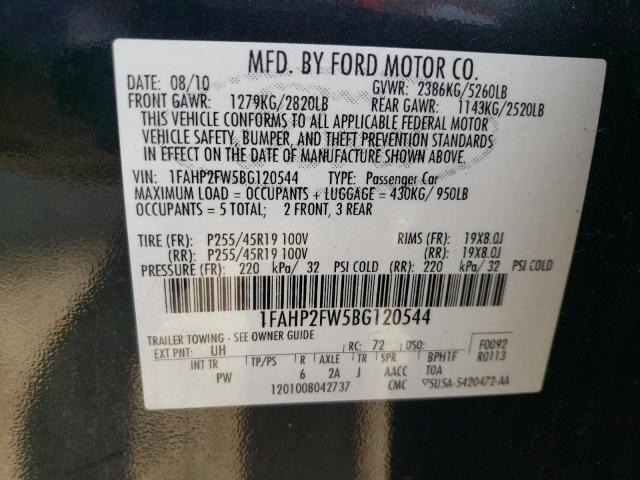 Photo 11 VIN: 1FAHP2FW5BG120544 - FORD TAURUS LIM 