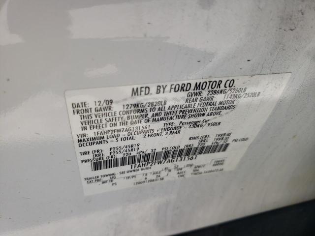 Photo 11 VIN: 1FAHP2FW7AG131561 - FORD TAURUS LIM 