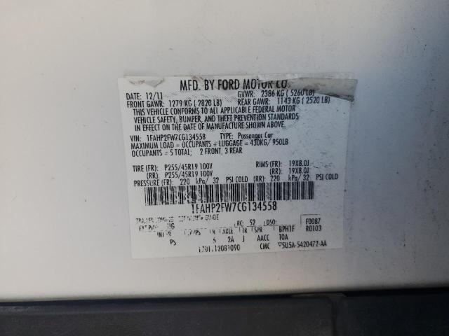 Photo 11 VIN: 1FAHP2FW7CG134558 - FORD TAURUS LIM 