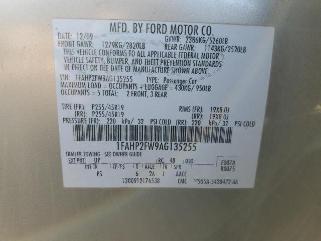 Photo 11 VIN: 1FAHP2FW9AG135255 - FORD TAURUS LIM 