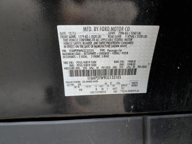 Photo 11 VIN: 1FAHP2FW9CG133105 - FORD TAURUS LIM 