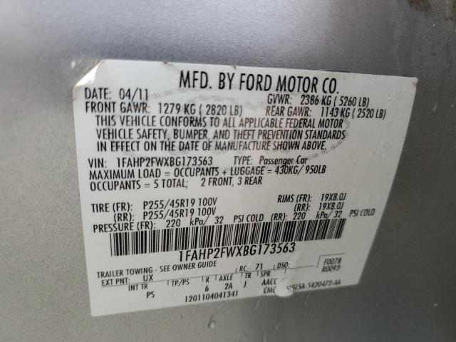 Photo 11 VIN: 1FAHP2FWXBG173563 - FORD TAURUS 