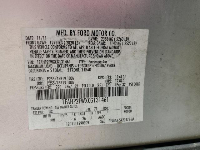 Photo 11 VIN: 1FAHP2FWXCG131461 - FORD TAURUS 