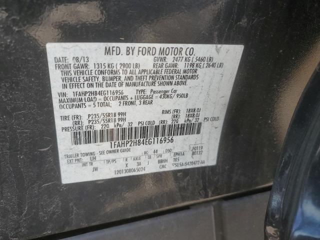 Photo 12 VIN: 1FAHP2H84EG116956 - FORD TAURUS SEL 