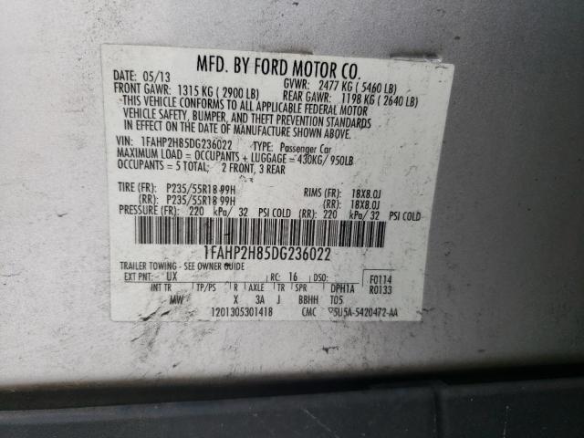 Photo 11 VIN: 1FAHP2H85DG236022 - FORD TAURUS 