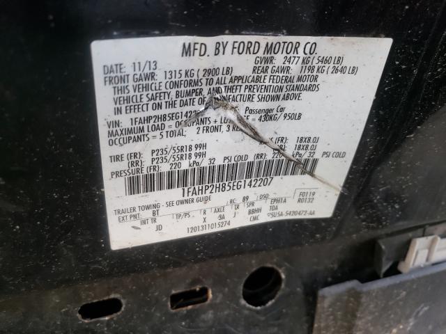 Photo 9 VIN: 1FAHP2H85EG142207 - FORD TAURUS SEL 