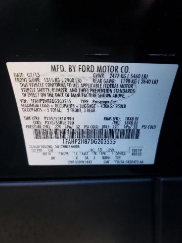 Photo 9 VIN: 1FAHP2H87DG203555 - FORD TAURUS SEL 