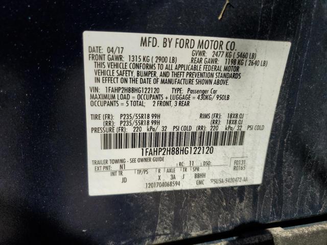 Photo 12 VIN: 1FAHP2H88HG122120 - FORD TAURUS 