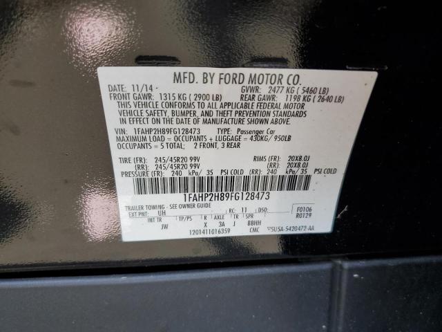 Photo 12 VIN: 1FAHP2H89FG128473 - FORD TAURUS SEL 