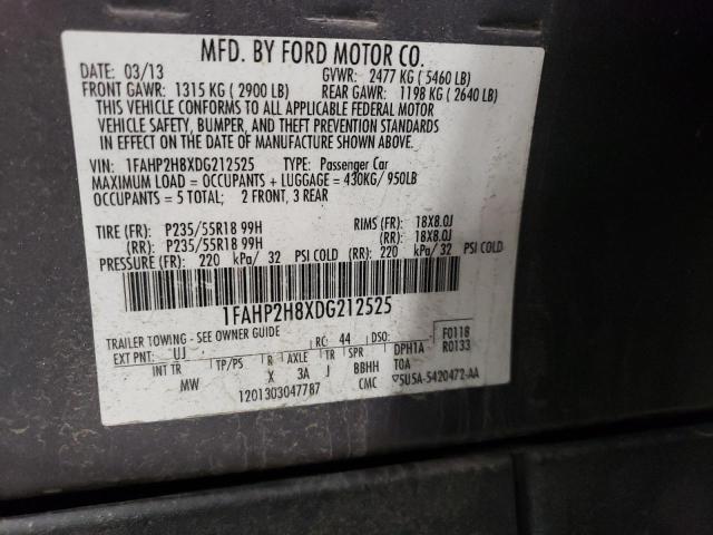 Photo 11 VIN: 1FAHP2H8XDG212525 - FORD TAURUS SEL 