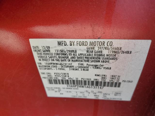 Photo 11 VIN: 1FAHP2HW1AG131147 - FORD TAURUS SEL 