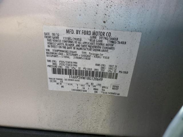 Photo 11 VIN: 1FAHP2HW1BG120649 - FORD TAURUS 