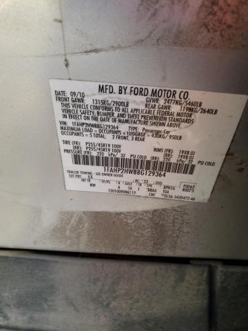 Photo 9 VIN: 1FAHP2HW8BG129364 - FORD TAURUS SEL 