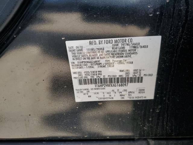 Photo 11 VIN: 1FAHP2HWXAG168097 - FORD TAURUS SEL 