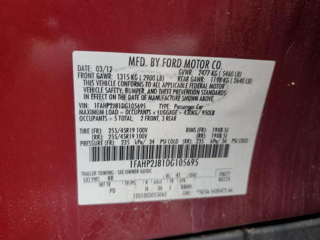 Photo 11 VIN: 1FAHP2J81DG105695 - FORD TAURUS LIM 