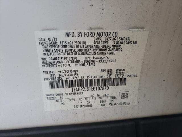 Photo 9 VIN: 1FAHP2J81EG107870 - FORD TAURUS LIM 