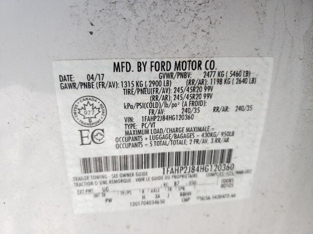 Photo 11 VIN: 1FAHP2J84HG120360 - FORD TAURUS LIM 