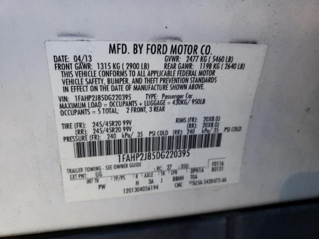 Photo 9 VIN: 1FAHP2J85DG220395 - FORD TAURUS LIM 