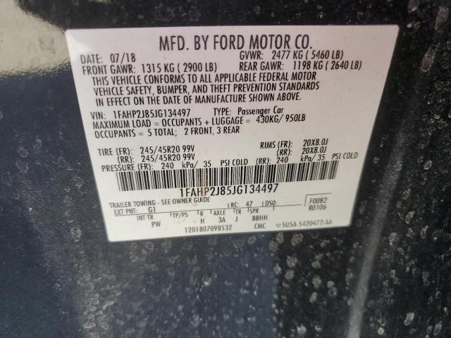 Photo 11 VIN: 1FAHP2J85JG134497 - FORD TAURUS LIM 