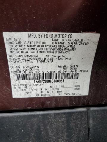 Photo 11 VIN: 1FAHP2J88FG100061 - FORD TAURUS 