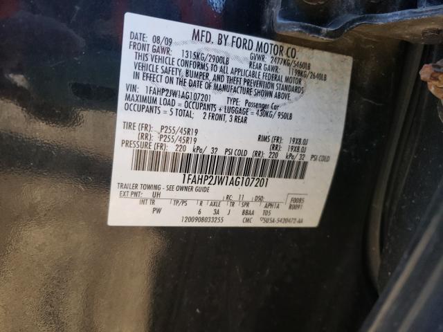 Photo 9 VIN: 1FAHP2JW1AG107201 - FORD TAURUS LIM 