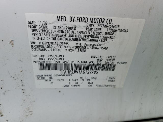 Photo 11 VIN: 1FAHP2JW1AG129795 - FORD TAURUS LIM 