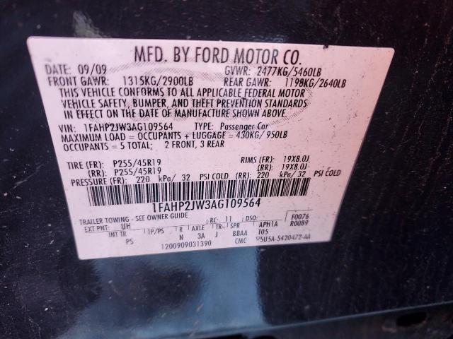 Photo 11 VIN: 1FAHP2JW3AG109564 - FORD TAURUS 