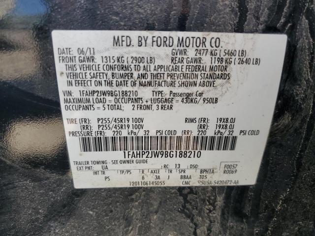 Photo 11 VIN: 1FAHP2JW9BG188210 - FORD TAURUS LIM 