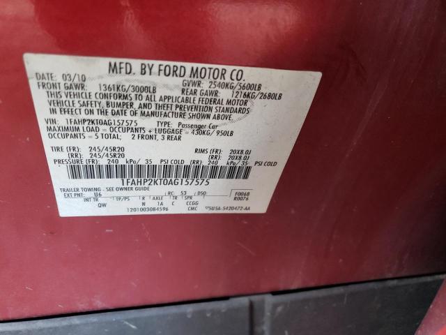 Photo 11 VIN: 1FAHP2KT0AG157575 - FORD TAURUS 