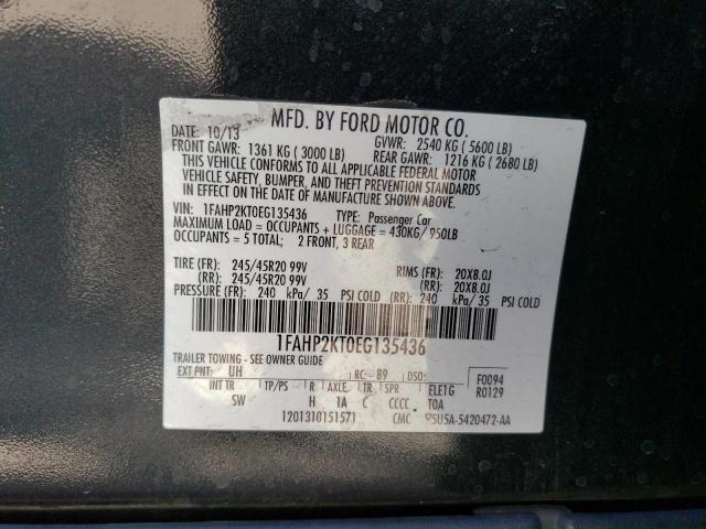 Photo 11 VIN: 1FAHP2KT0EG135436 - FORD TAURUS SHO 