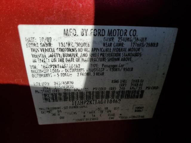 Photo 9 VIN: 1FAHP2KT1AG118462 - FORD TAURUS SHO 